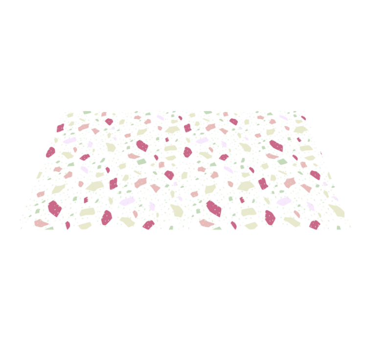 Pastelový nepravidelný teraco minimální koberec - TenStickers