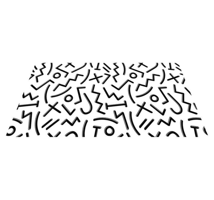 Dynamické abstraktní linie Ostatní Vinylový koberec - TenStickers