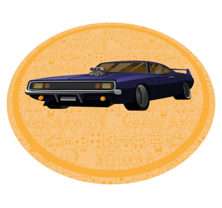 Klasický muscle car Vinylový koberec pro teenagery - TenStickers