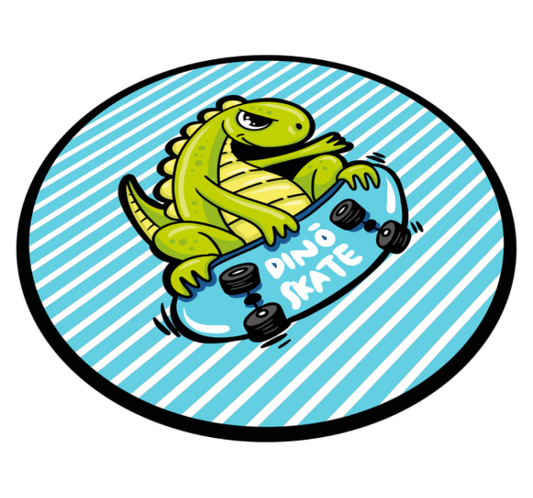 Swag skater t-rex kreslený moderní koberec - TenStickers