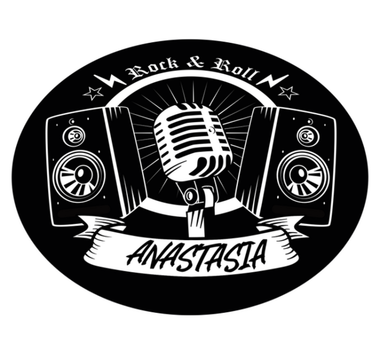 Rock and roll se jménem Vinylový koberec pro teenagery - TenStickers