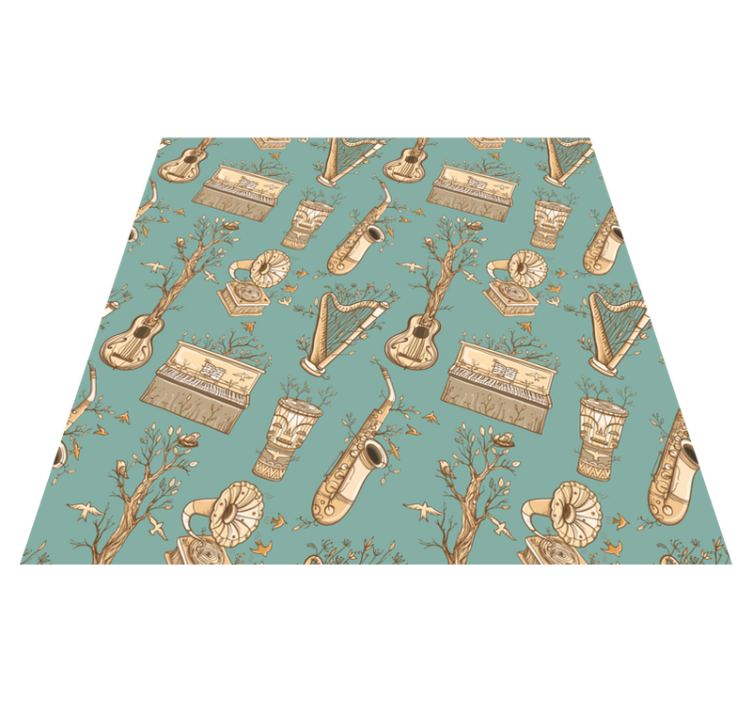 Koncept hudebních nástrojů Ostatní Vinylový koberec - TenStickers