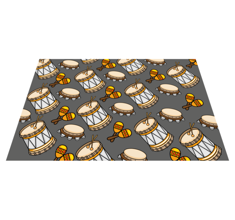 Ostatní vinylový koberec kolekce hudebních nástrojů - TenStickers