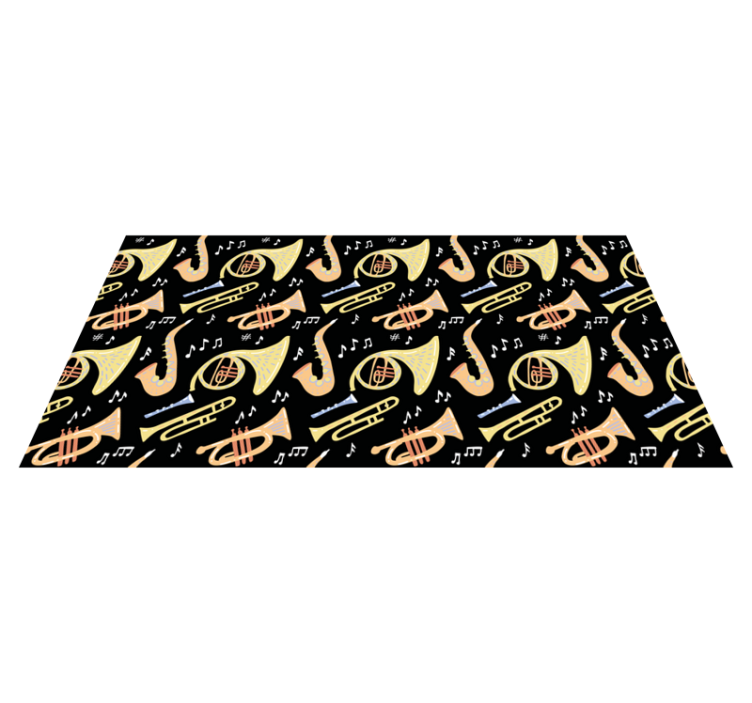 Vinylový koberec pro události hudební nástroje - TenStickers