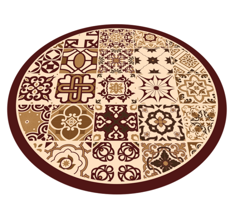 Hnědá španělská dlažba do koupelny - TenStickers