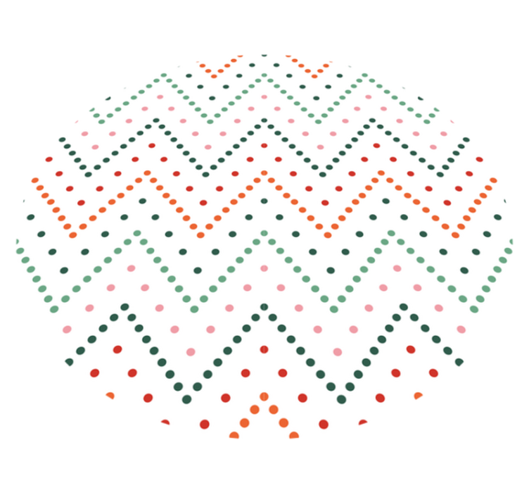 šípový tečkový vzor Vinylový koberec s hvězdami - TenStickers