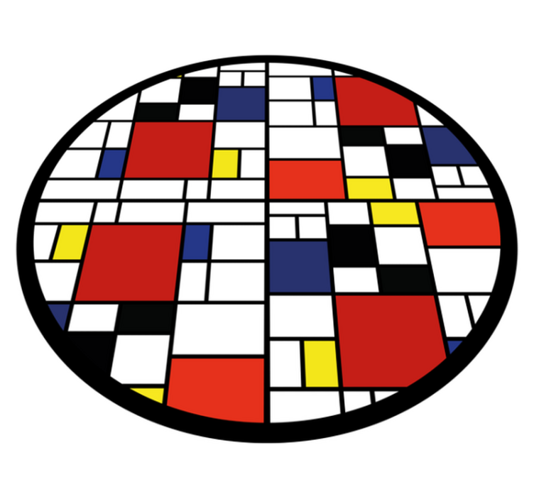 Moderní vinylový koberec v barevném bloku - TenStickers