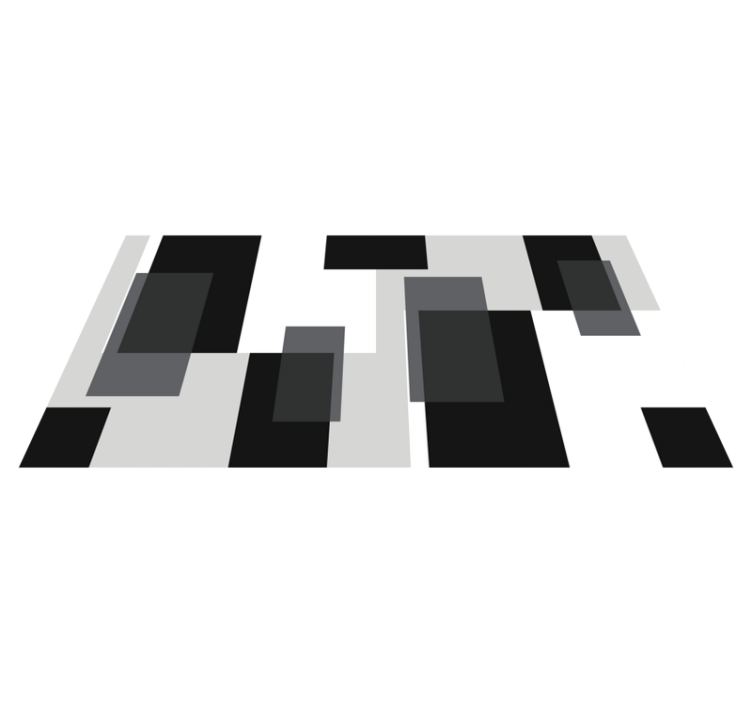 Moderní vinylový koberec abstraktní bloky - TenStickers