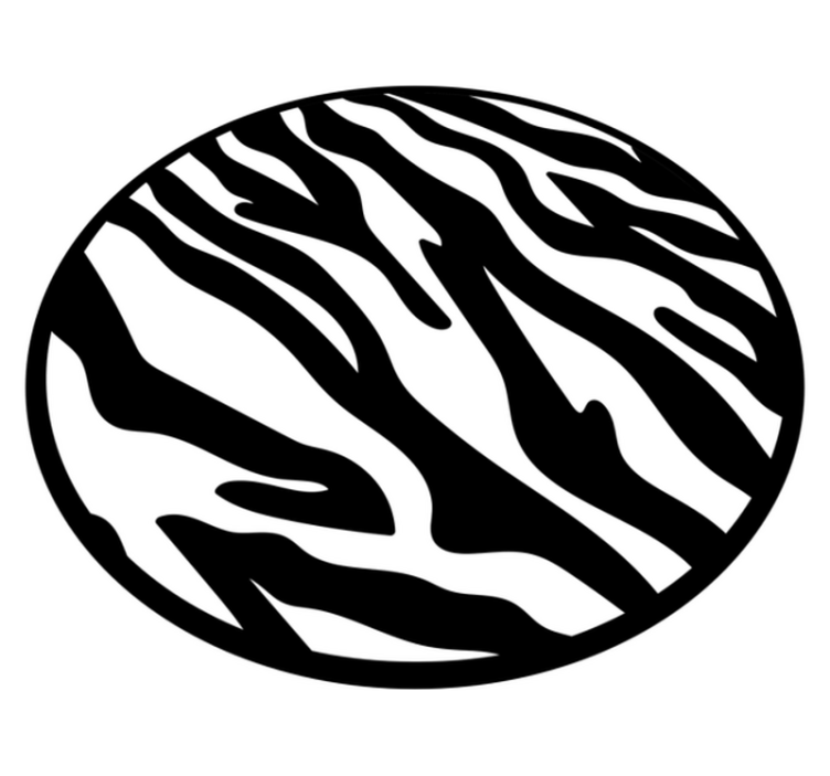 Vinylový koberec se zvířecím potiskem pruhy zebra - TenStickers