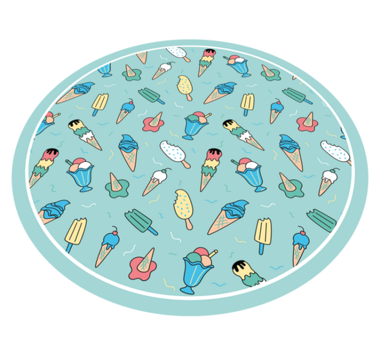 Radost z mražených dobrot Ostatní Vinylový koberec - TenStickers