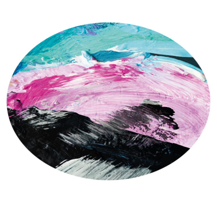 Zářivý abstraktní točení vinylový koberec - TenStickers