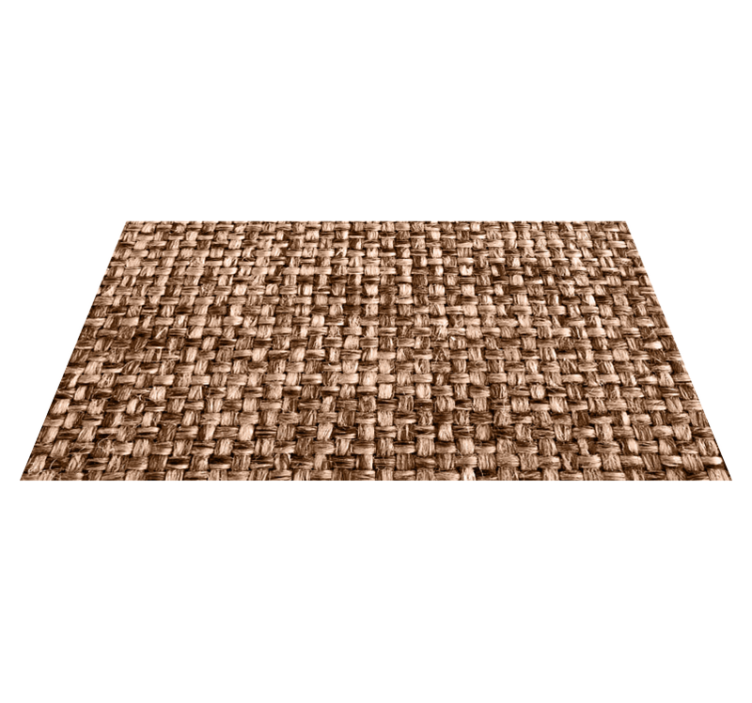 Hnědý ručně vyrobený designový texturní koberec - TenStickers