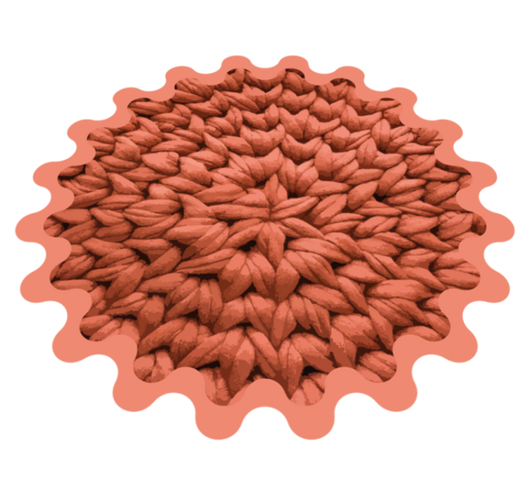 Motiv listu Přírodní vinylový koberec - TenStickers