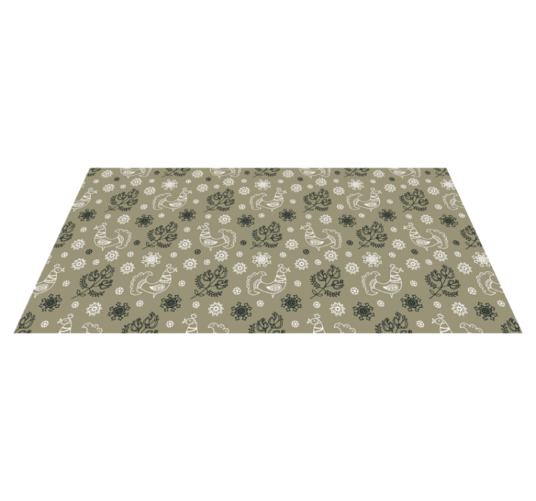 Polský lidový kohout vzor koberec do obývacího pokoje - TenStickers