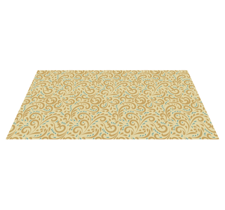 Vinylový koberec s květinami a rostlinami v přírodním stylu - TenStickers