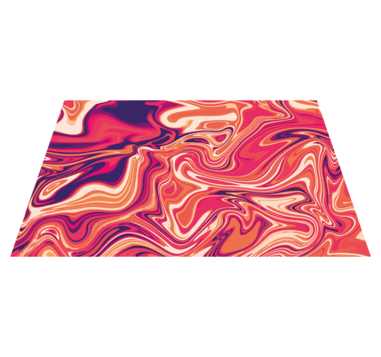 Moderní barevný koberec s teplým barevným mramorovým efektem - TenStickers