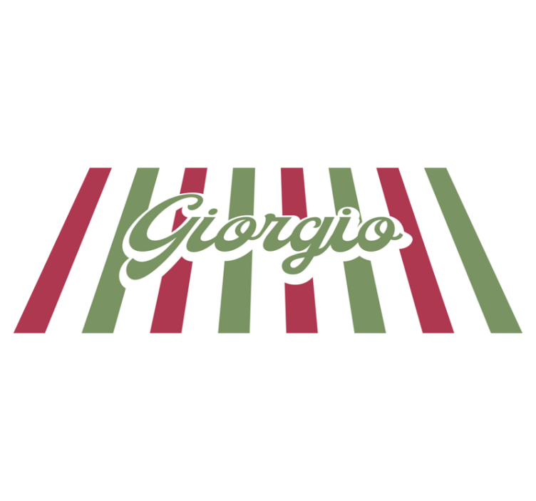 Italská vlajka Vinylový koberec se jmény - TenStickers