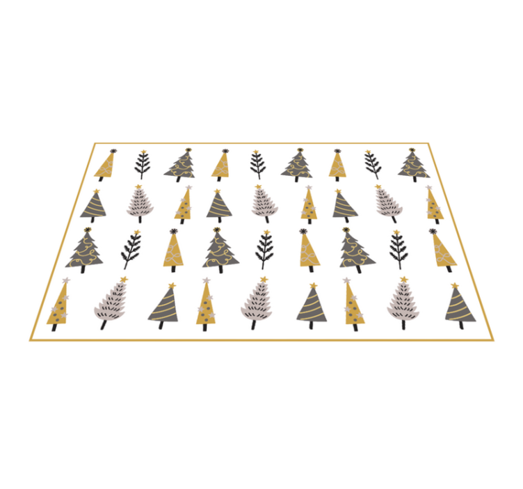 Vánoční stromeček vzor vánoční vinylový koberec - TenStickers