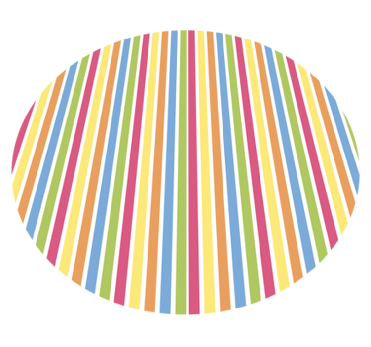 Pruhovaný vinylový koberec Živý styl pruhů - TenStickers