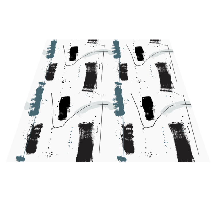 Lineární abstraktní tvary Minimalistický vinylový koberec - TenStickers