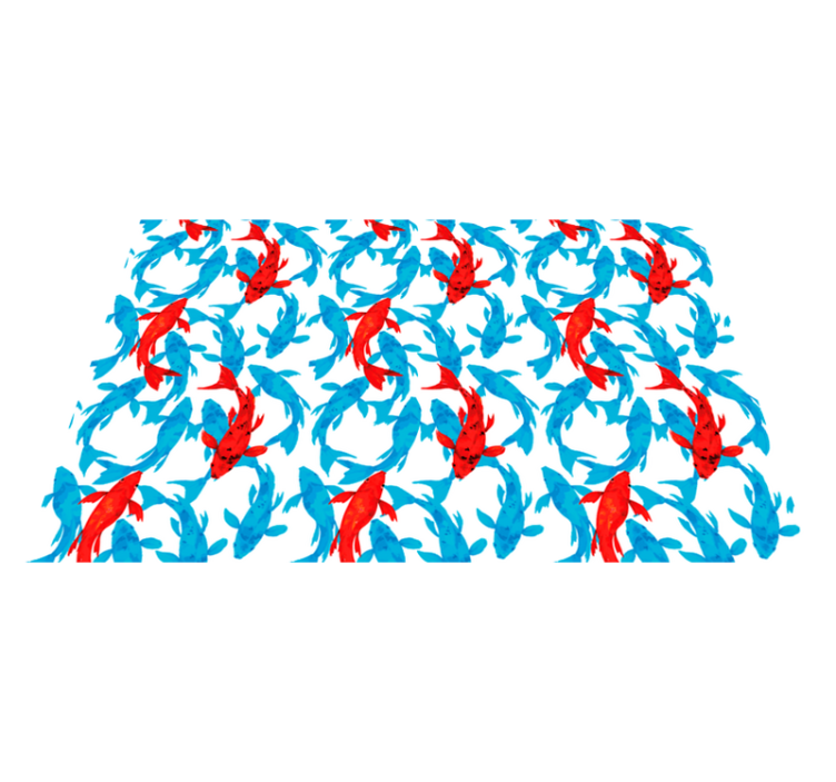 Barevné koi ryby Koupelnový vinylový koberec - TenStickers