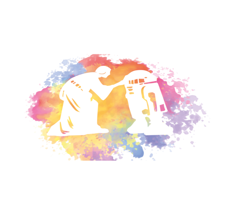 Akvarelová galaktická sága Vinylový koberec pro teenagery - TenStickers