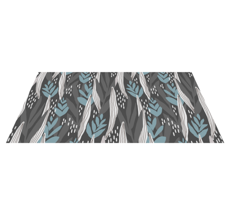 Květinově šedý akvarelový koberec - TenStickers