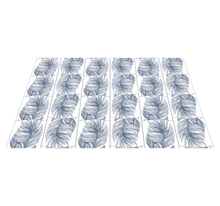 Půvabné listy Přírodní vinylový koberec - TenStickers