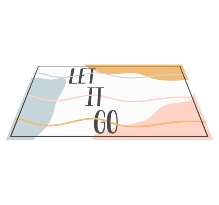 Nech to být Vinylový koberec s frázemi - TenStickers