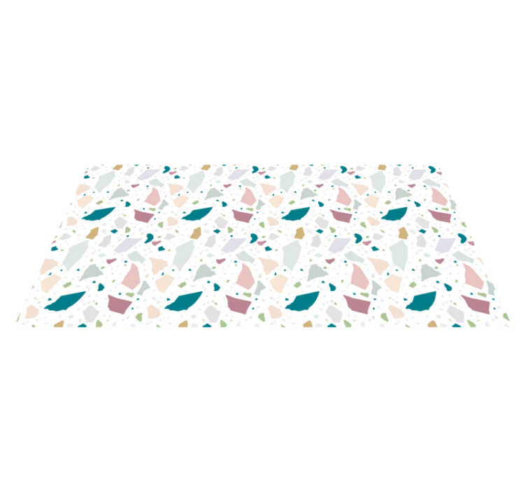 Koncepční postavy Geometrický vinylový koberec - TenStickers