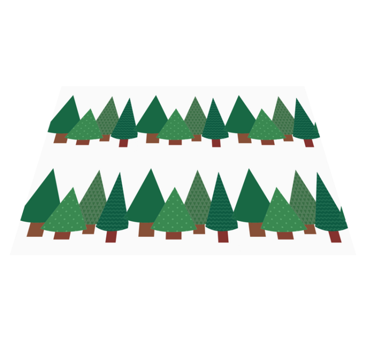 Patchwork vánoční stromeček vzor vintage koberec - TenStickers
