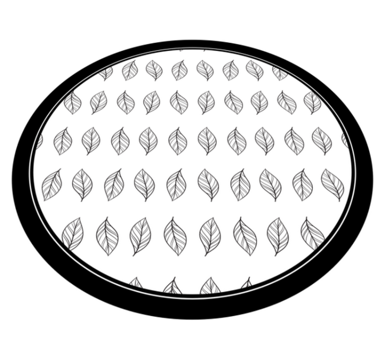 Botanický obrys Vinylový koberec s květinami a rostlinami - TenStickers