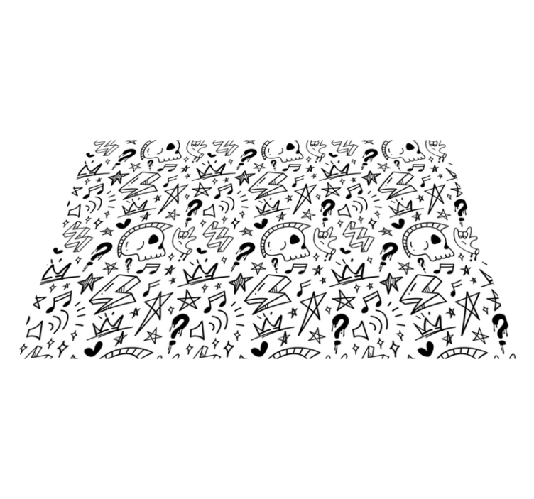 Eklektické teen vzory Vinylový koberec pro teenagery - TenStickers