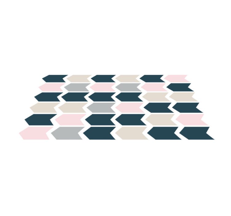 Stylový geometrický vzor Geometrický vinylový koberec - TenStickers