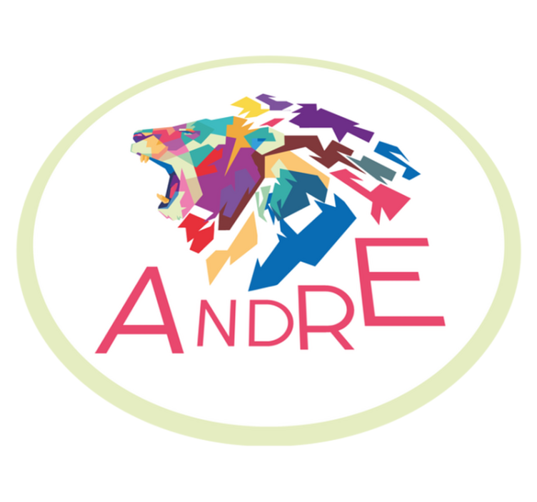 Personalizace barevného lva Vinylový koberec se jmény - TenStickers