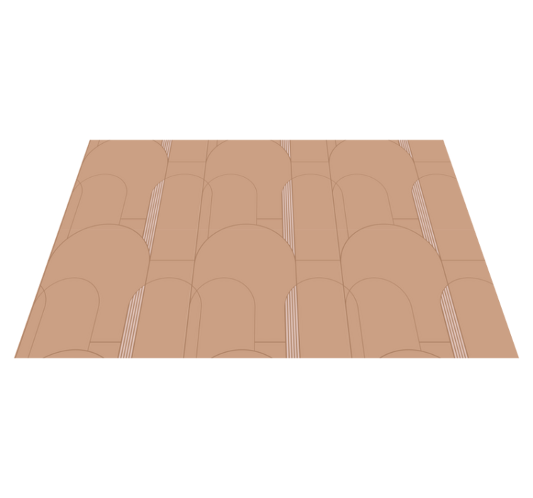 Povrch obloukového vzoru Pruhovaný vinylový koberec - TenStickers