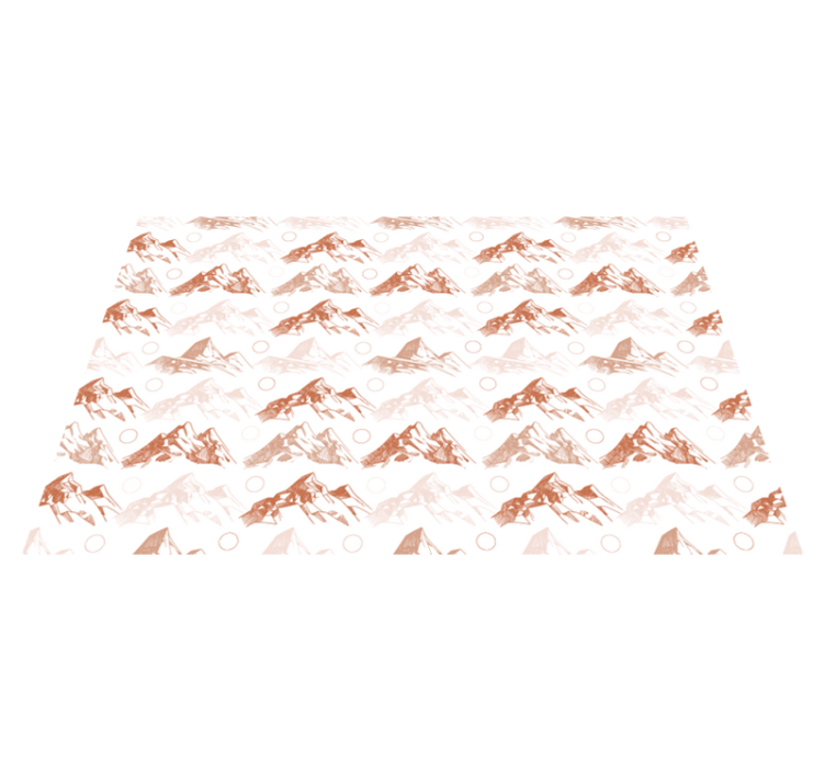 Horský vzor Přírodní vinylový koberec - TenStickers