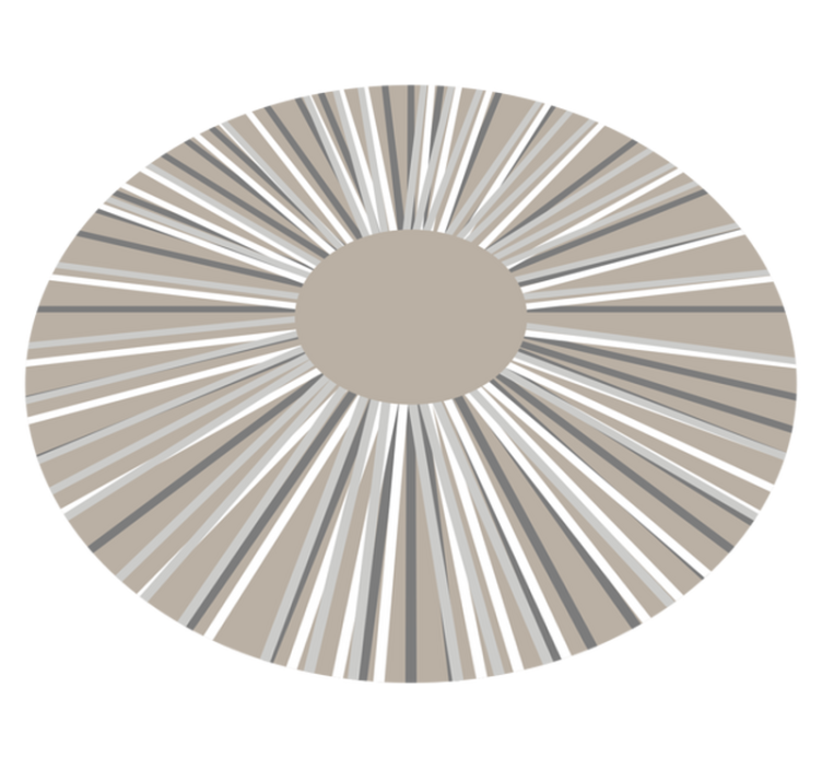 Geometrický výbuch kruhového vzoru vinylový koberec - TenStickers