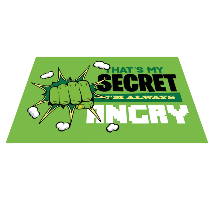 Vždycky jsem naštvaný dětský koberec - TenStickers