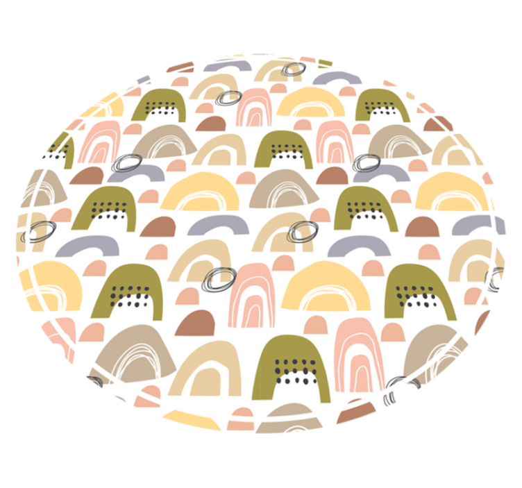 Severský duhový vzor severský koberec - TenStickers