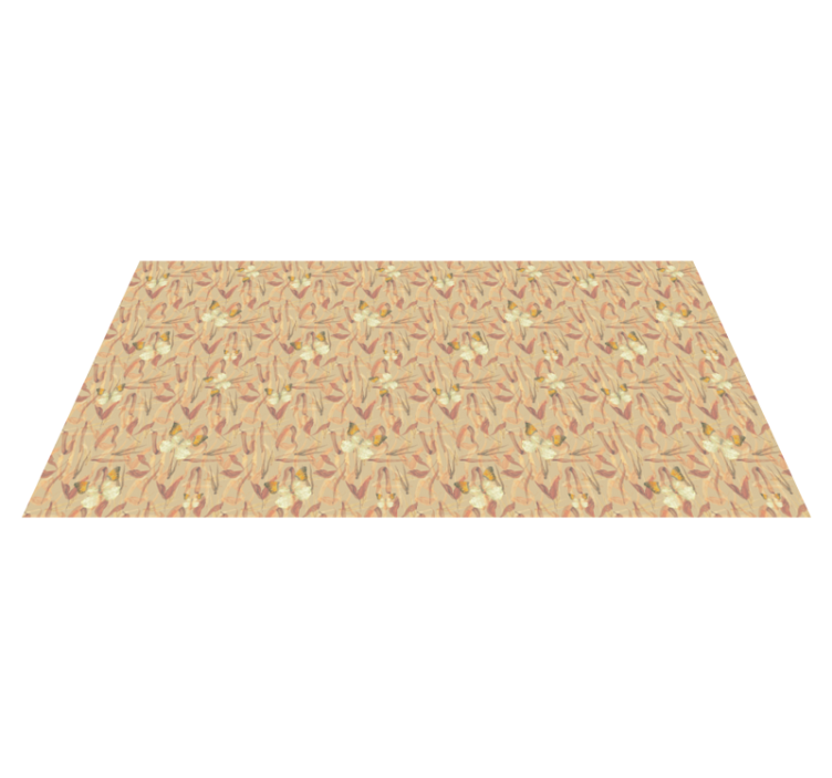 Květinový vzorovaný komplet Vinylový koberec obývací pokoj - TenStickers