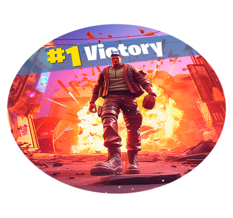 Voják vítězství ve videohře Vinylový koberec - TenStickers