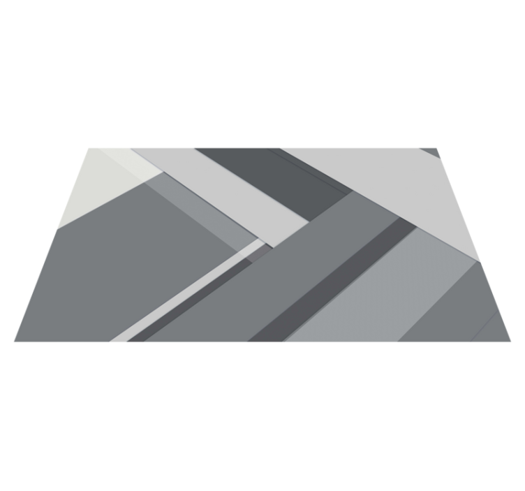 Geometrický šedý Vinylový studijní koberec - TenStickers