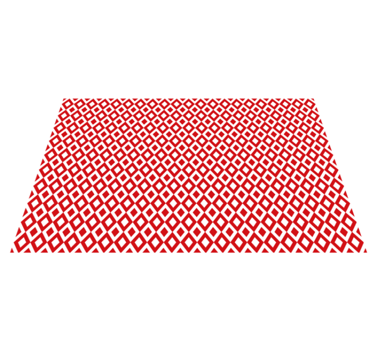 Diamantový motiv Červený vinylový koberec - TenStickers