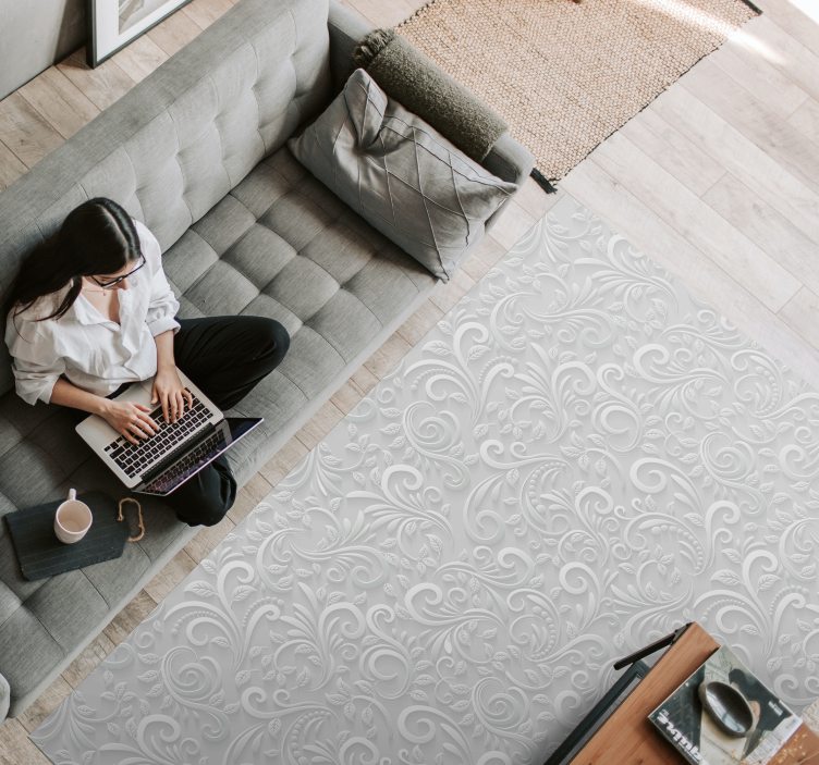 3d vinylový koberec s vířivým vzorem pro domácí kancelář - TenStickers