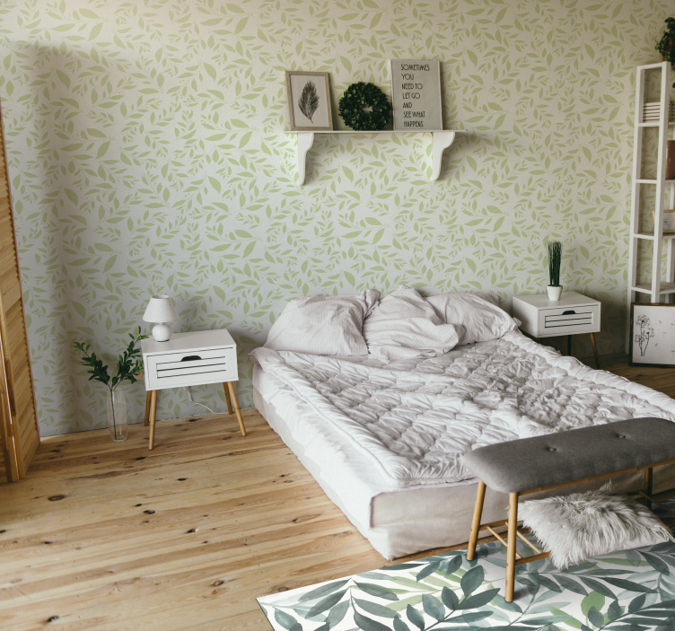 Přírodní pozadí přírodní vinylový koberec - TenStickers