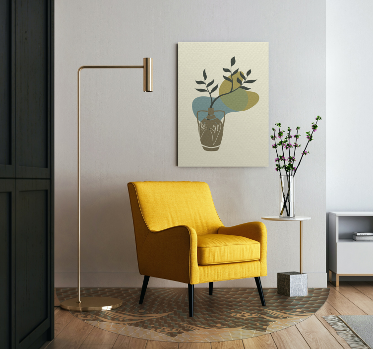 Texturovaný styl japandi Vinylový koberec obývací pokoj - TenStickers