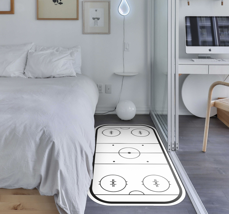 Lední hokej Vinylová hrací podložka - TenStickers