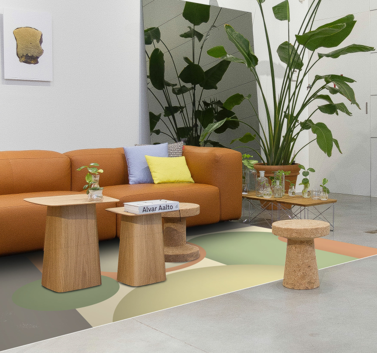 Moderní kruhové motivy Moderní vinylový koberec - TenStickers