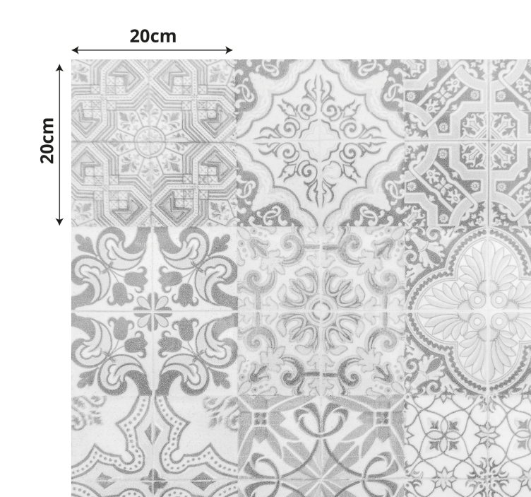 Mozaikový vzor s dlaždicemi s efektem kamene - TenStickers